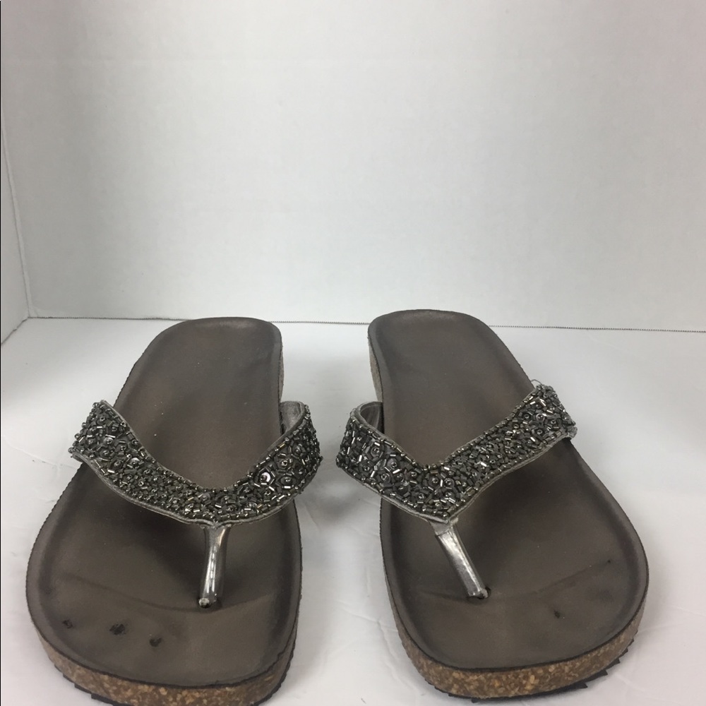 Italian Women’s Gray Flip Flop Sandal Size 10